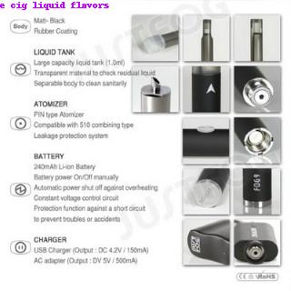 e cig liquid flavors